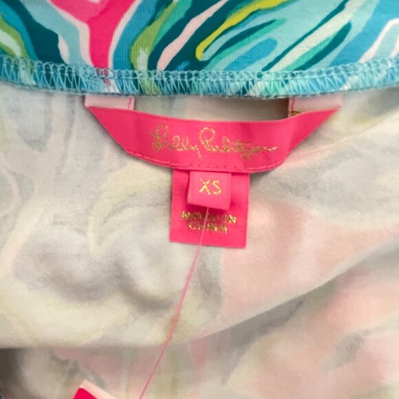 New Lilly Pulitzer XS Romper Rilla One In A Melon Stretch Knit NWT - Picture 7 of 10